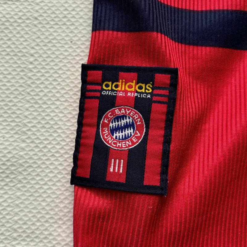 bayern munchen adidas away jersey 1998 2000 red white