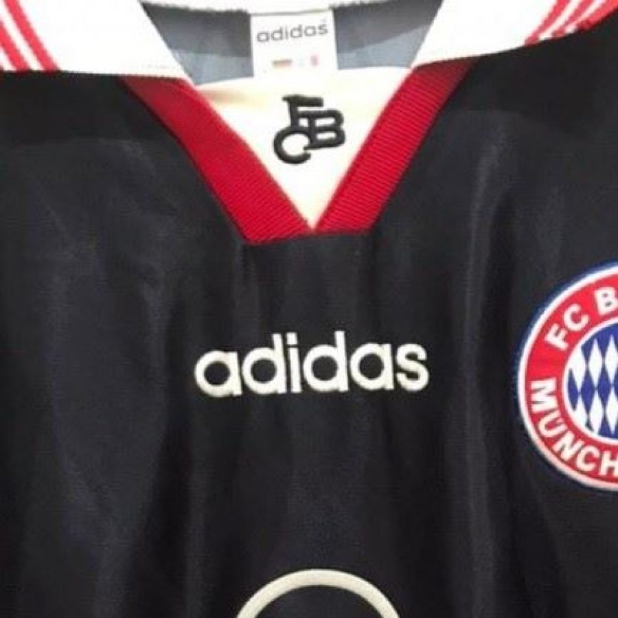 bayern munchen adidas home 1997 1999 opel navy blue red