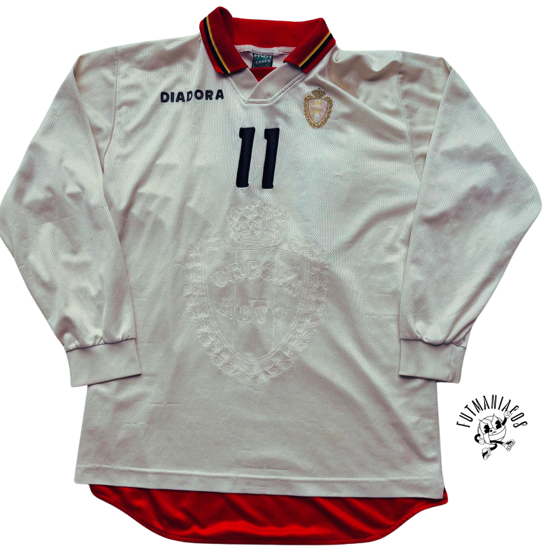 belgium away jersey diadora 1996 bélgica