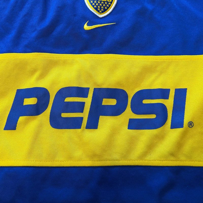 boca juniors nike home jersey 2002 2003 blue yellow