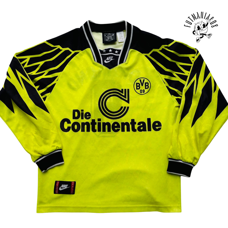 borussia dortmund nike local home 1994 1995 yellow