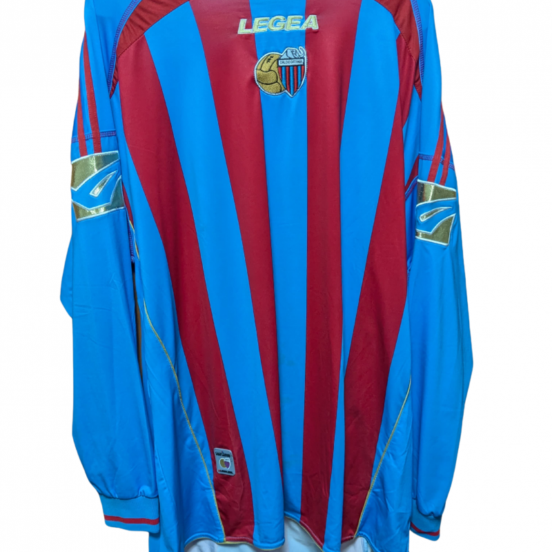 catania calcio legea 2007 2008 home jersey blue red