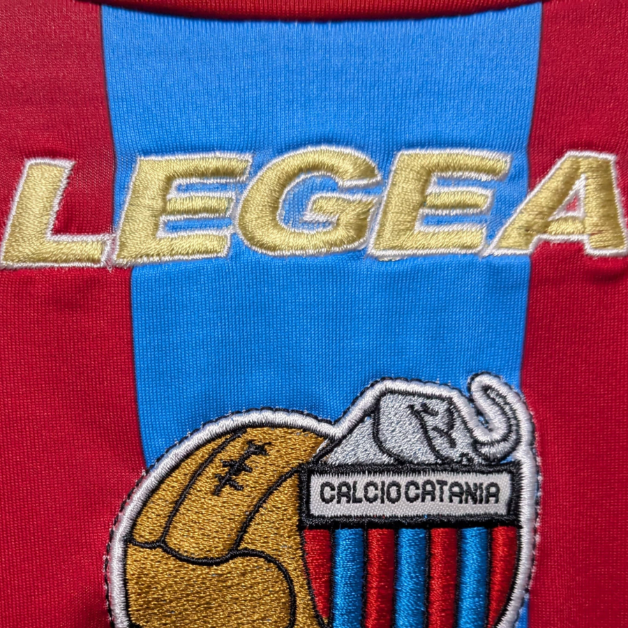 catania calcio legea 2007 2008 home jersey blue red