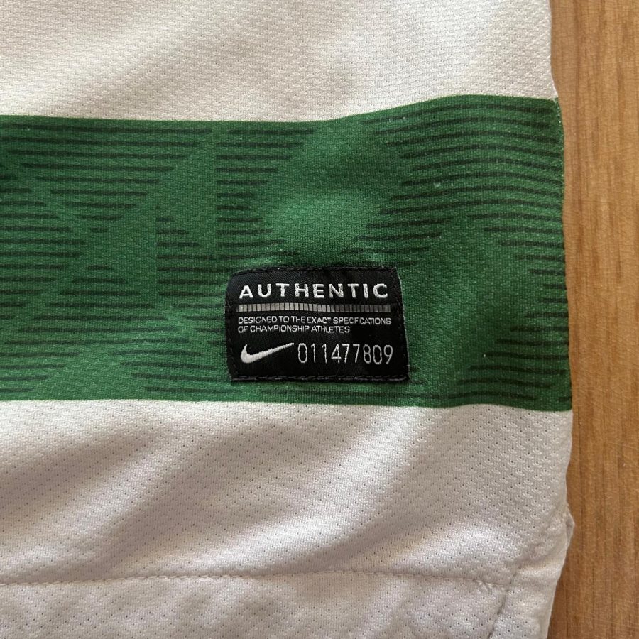 celtic glasgow nike home kit 2010 2012 green white tennents