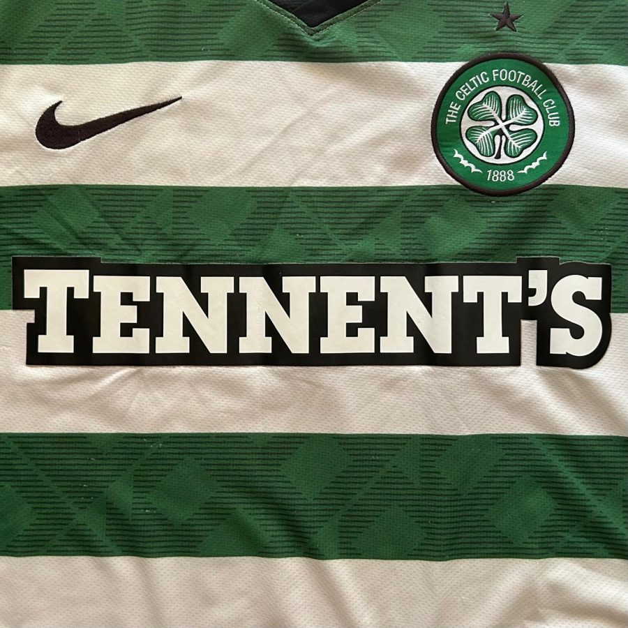 celtic glasgow nike home kit 2010 2012 green white tennents
