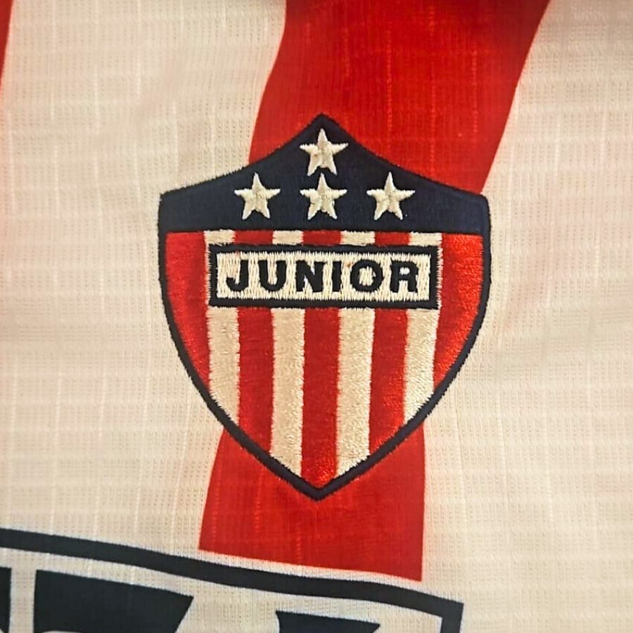 club atletico junior barranquilla home jersey runic 2003 red white