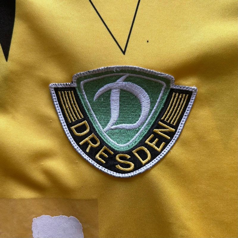 dynamo dresden erima home kit 1995 1996 yellow black
