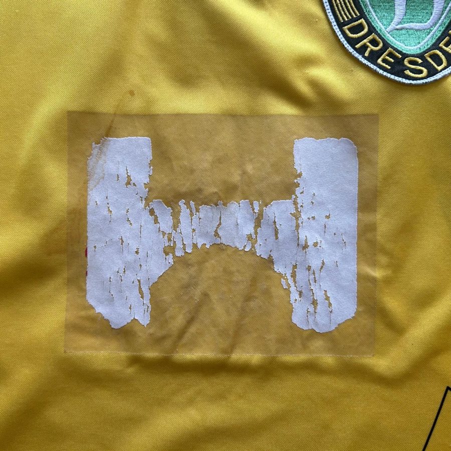 dynamo dresden erima home kit 1995 1996 yellow black