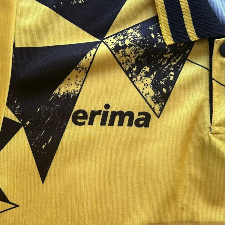 dynamo dresden erima home kit 1995 1996 yellow black