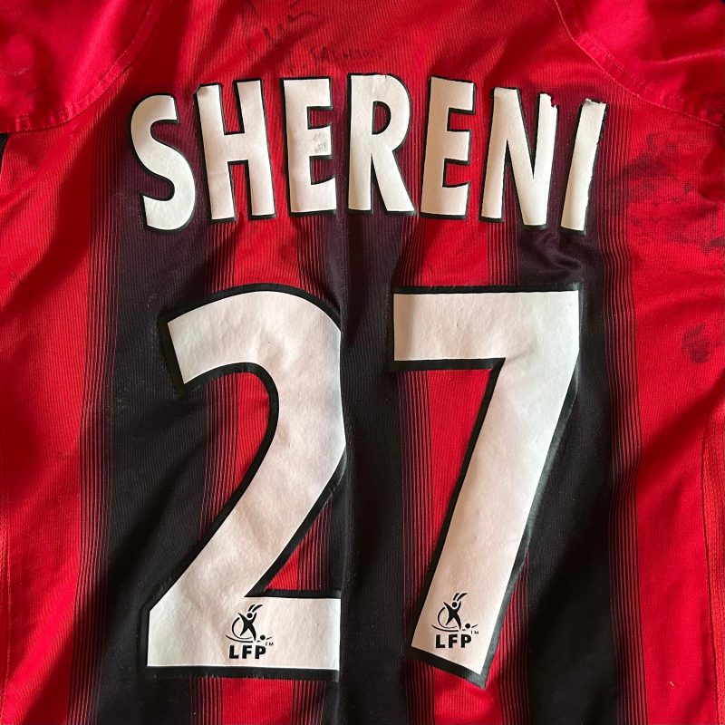 eag en avant guingamp home jersey adidas 2004 2005 red black