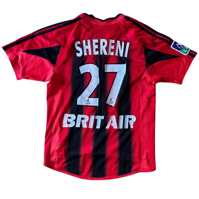 eag en avant guingamp home jersey adidas 2004 2005 red black