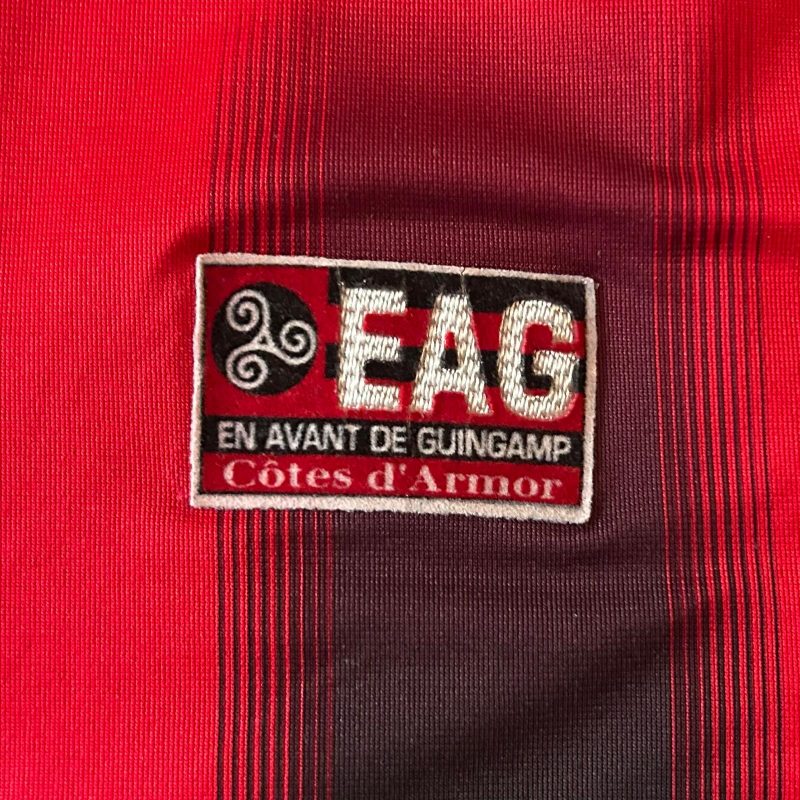eag en avant guingamp home jersey adidas 2004 2005 red black