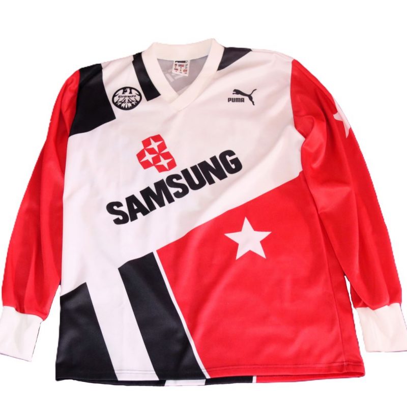 eintracht frankfurt home 1991 1992 1993 puma red black
