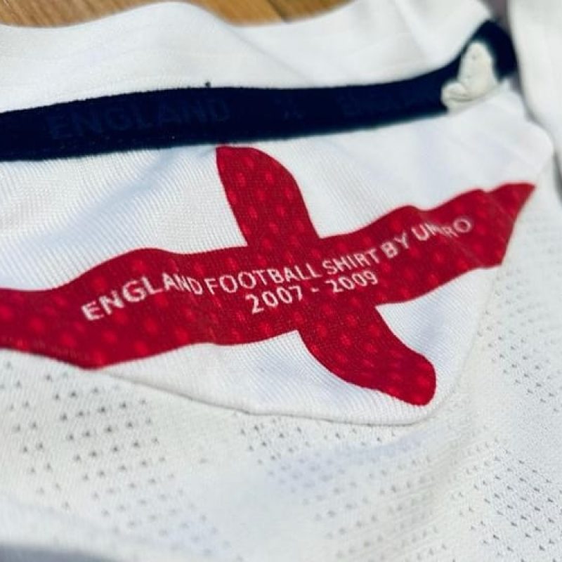 england umbro home kit 2008 white