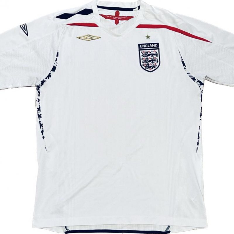 england umbro home kit 2008 white