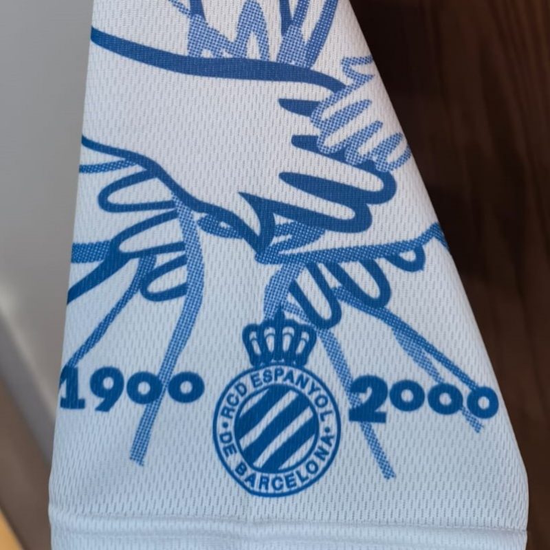 espanyol home special anniversary john smith 1999 2000 centennary blue white