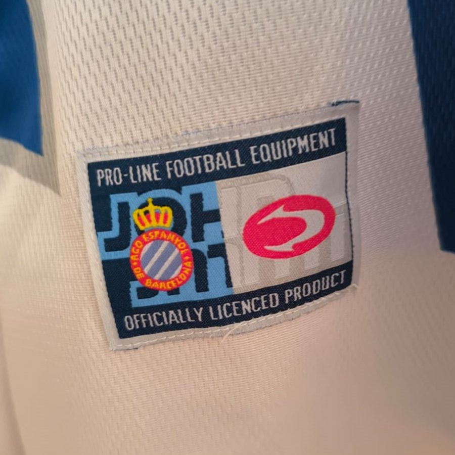 espanyol home special anniversary john smith 1999 2000 centennary blue white