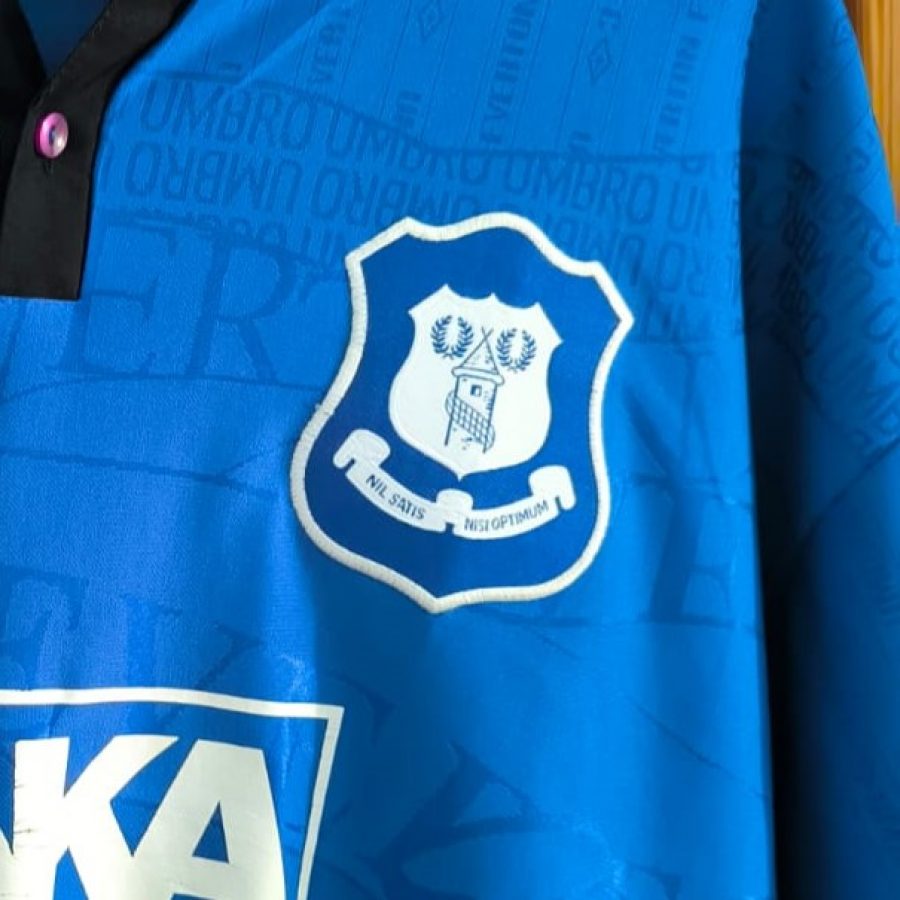 everton home kit umbro danka blue 1995 1997
