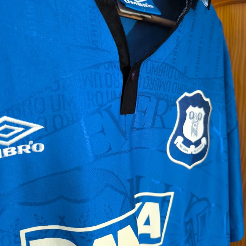everton home kit umbro danka blue 1995 1997