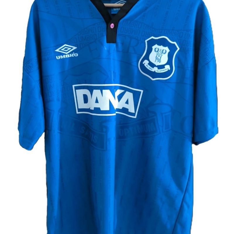 everton home kit umbro danka blue 1995 1997