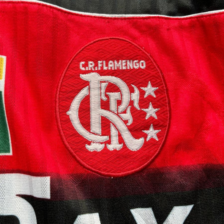 flamengo umbro home jersey 1997 1998 red black