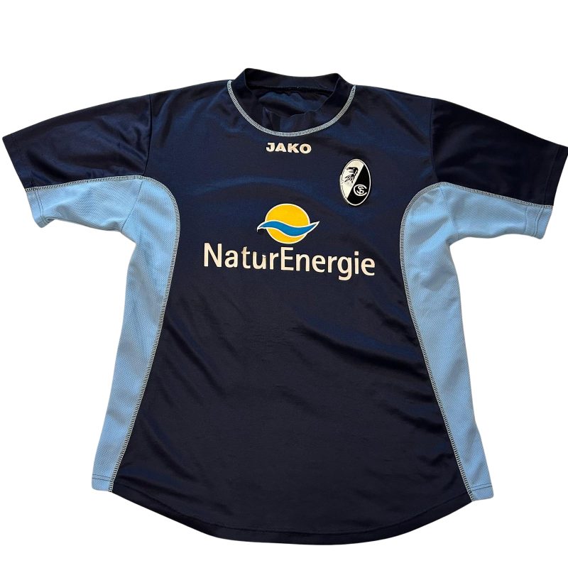sc freiburg jako away jersey 2002 2003 2004 blue navy