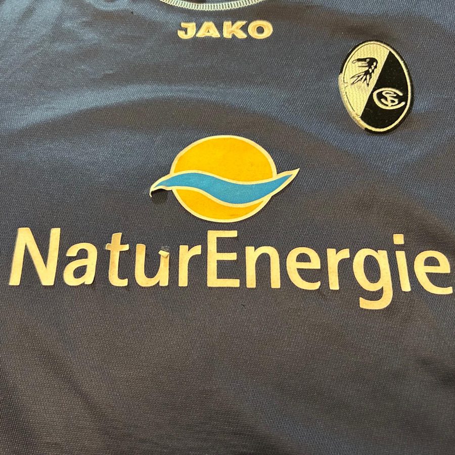 sc freiburg jako away jersey 2002 2003 2004 blue navy