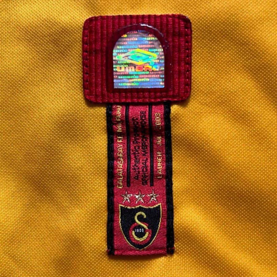 galatasaray home 2003 2004 yellow red umbro