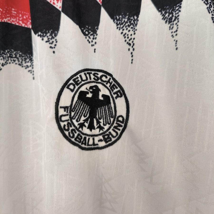 germany home kit adidas 1994 white black red yellow deutschland