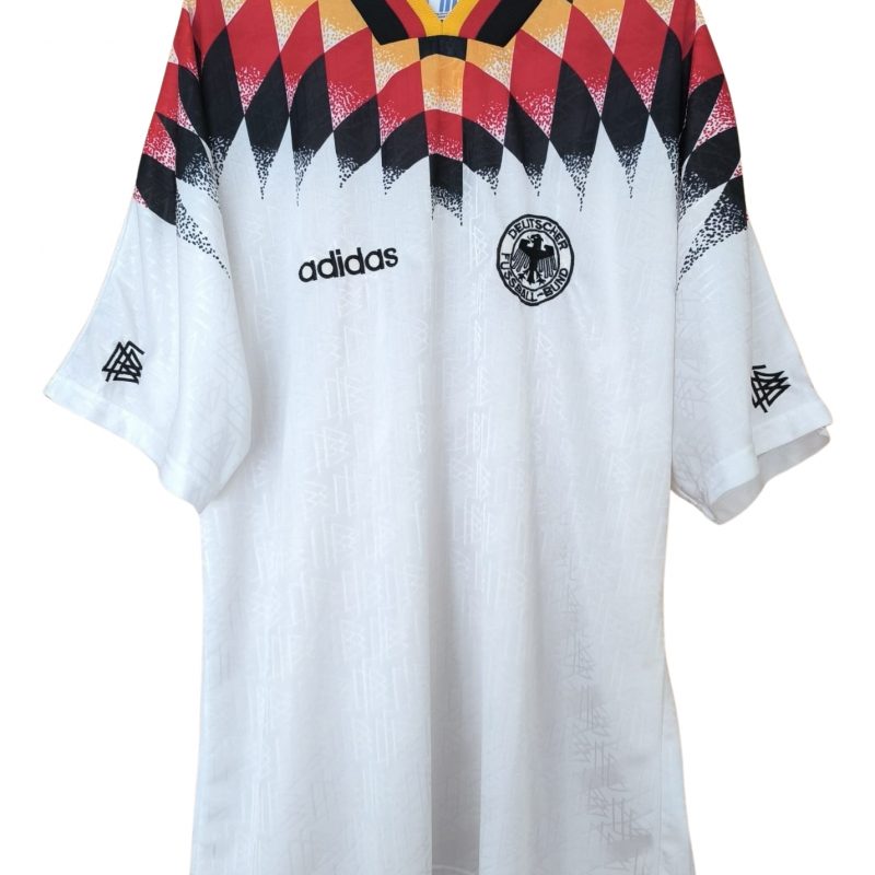 germany home kit adidas 1994 white black red yellow deutschland