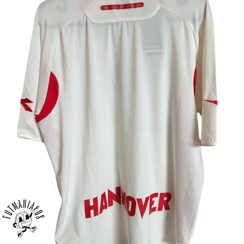 hannover 96 away jersey diadora 2005 2006 white