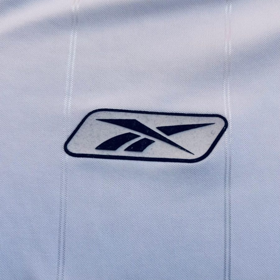 heart midlothian away kit 2003 2004 white grey logo reebok