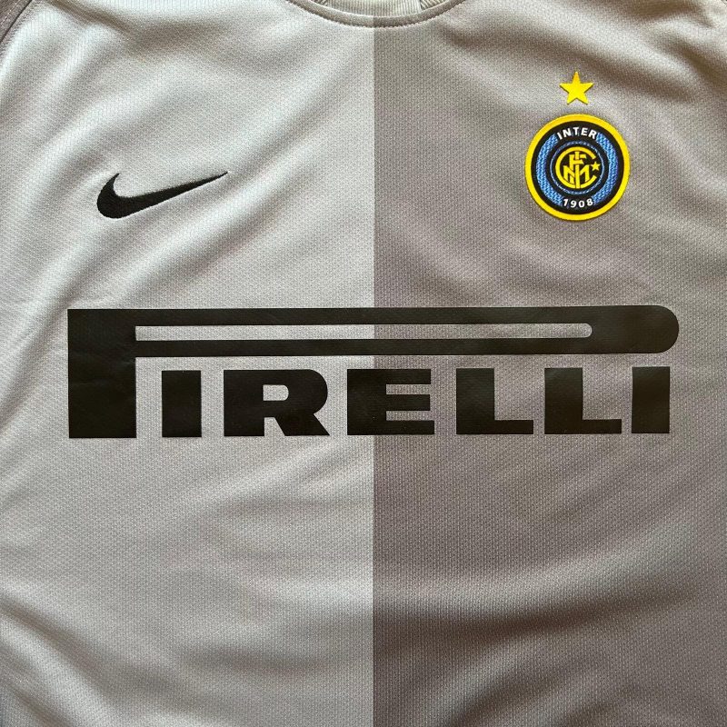 inter milan nike goalkeeper kit 2006 2007 grey pirelli