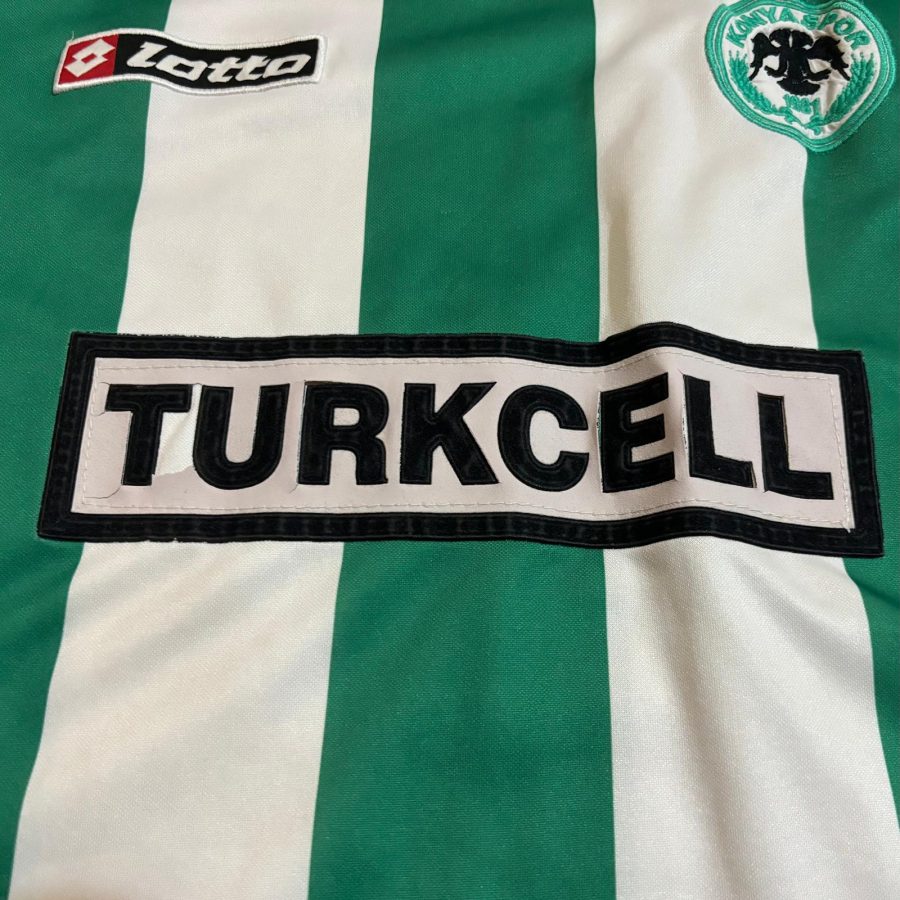 konyaspor lotto home jersey 2005 2006 green white
