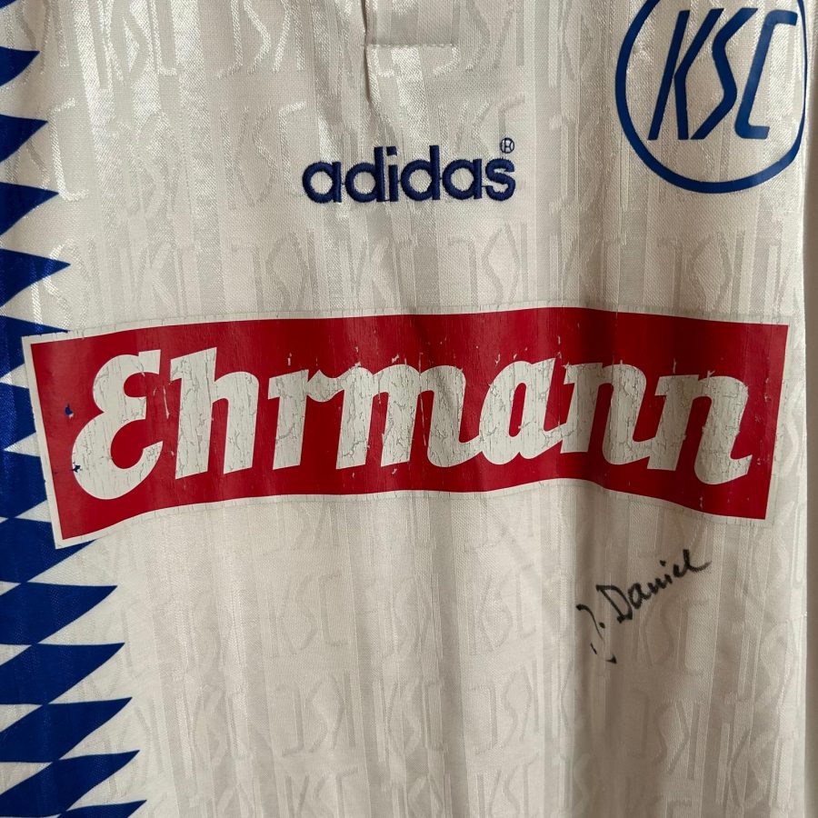 ksc karlsruher adidas home jersey 1995 1996 white