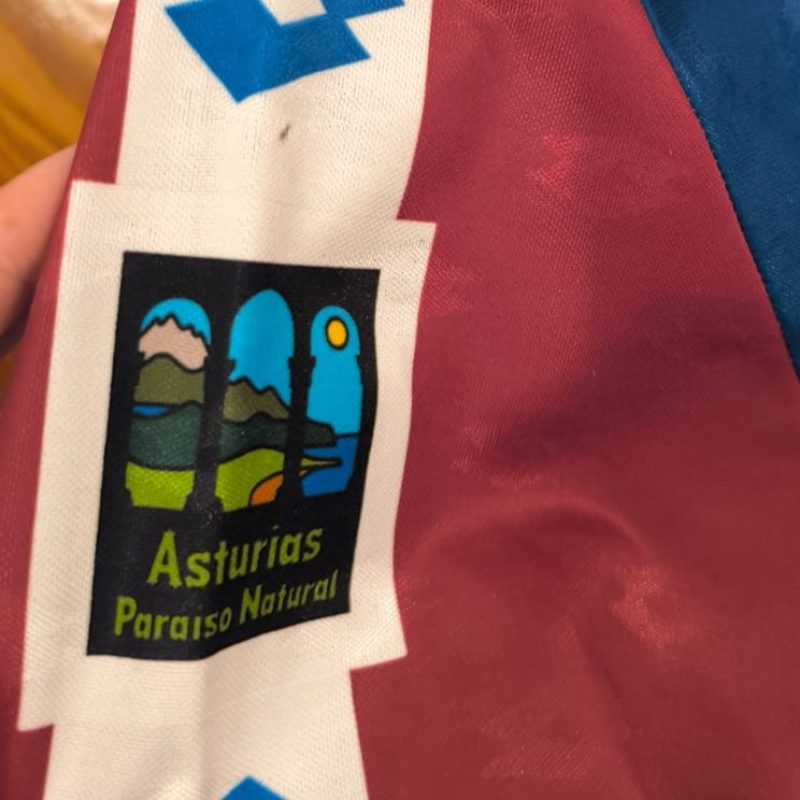 langreo home lotto 1991 1992 blue maroon