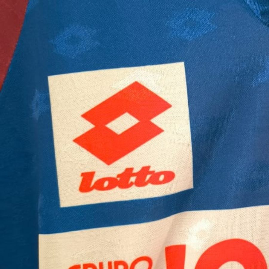 langreo home lotto 1991 1992 blue maroon