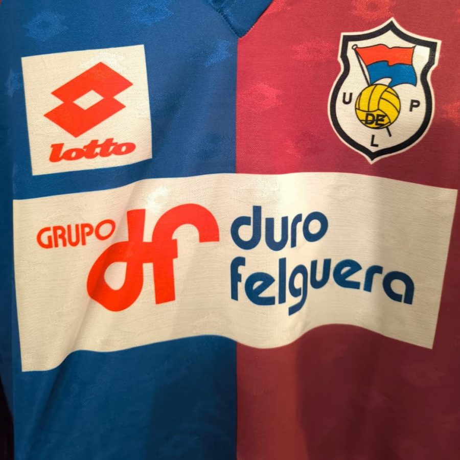 langreo home lotto 1991 1992 blue maroon