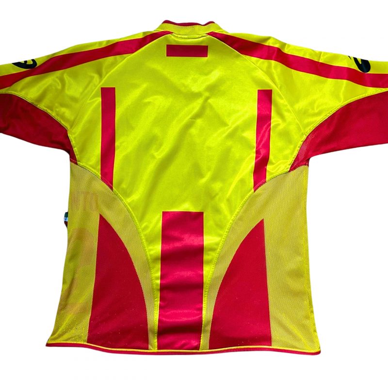 lecce home jersey asics 2004 2005 red yellow