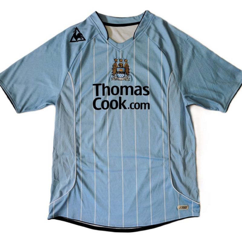 manchester city 2007 2008 le coq sportif thomas cook blue