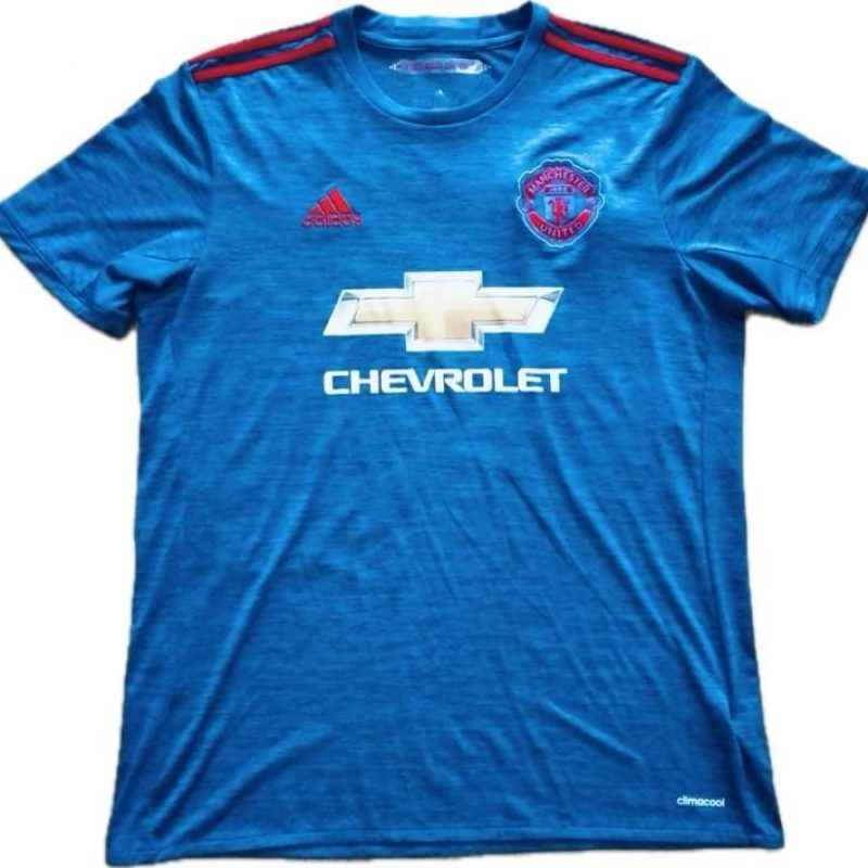 manchester united away 2016 2017 adidas blue jeans