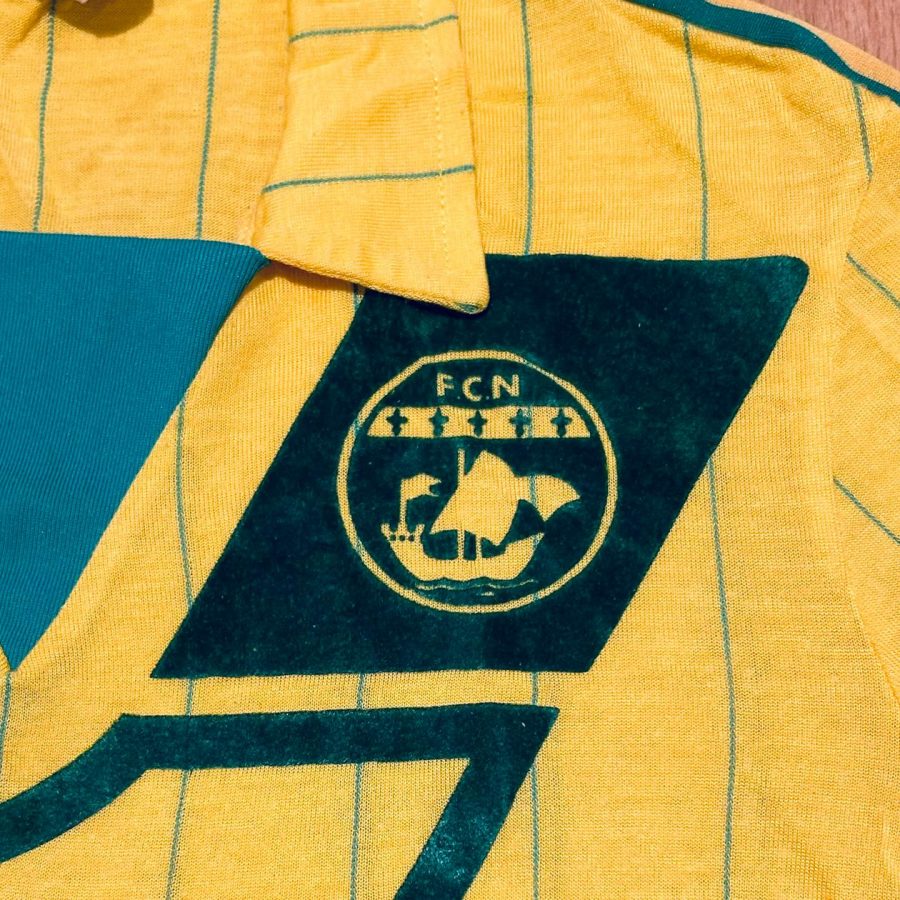 nantes home kit 1981 1982 yellow green adidas