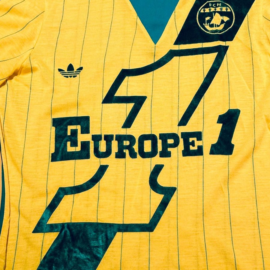 nantes home kit 1981 1982 yellow green adidas