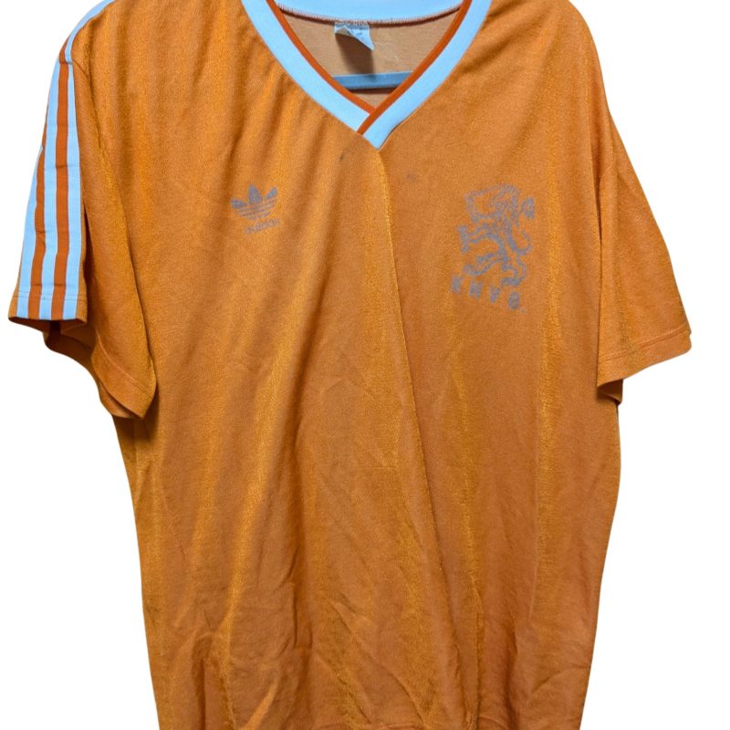 netherlands adidas home jersey 1985 1987 orange