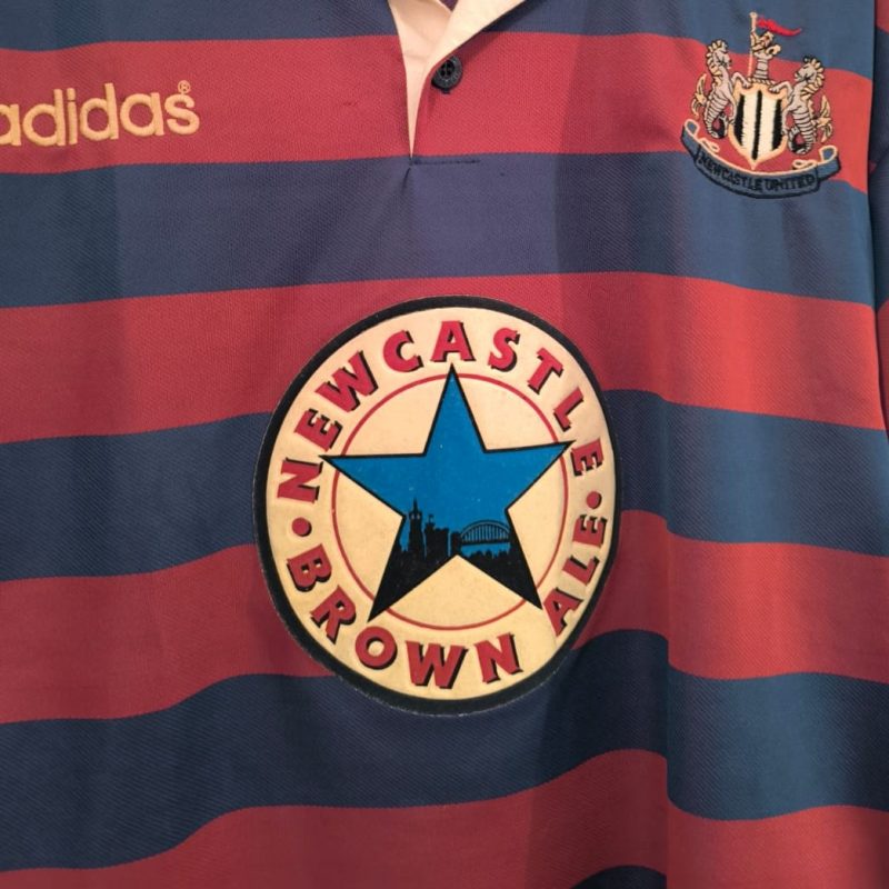 newcastle away adidas 1995 1996 maroon blue