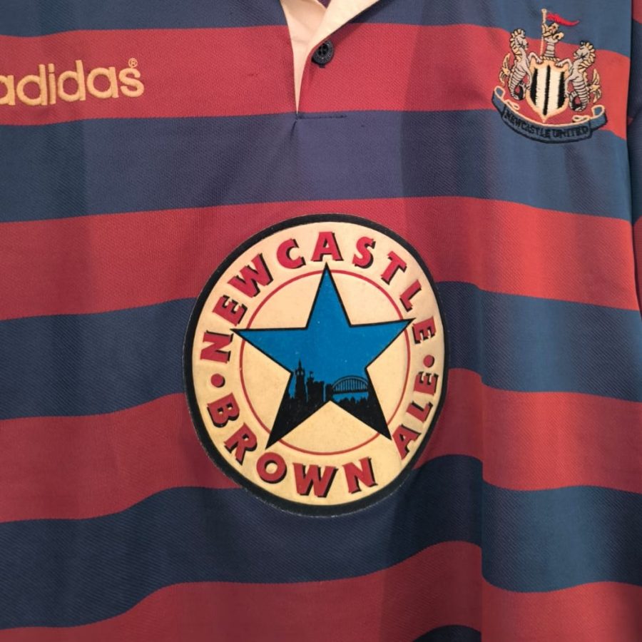 newcastle away adidas 1995 1996 maroon blue