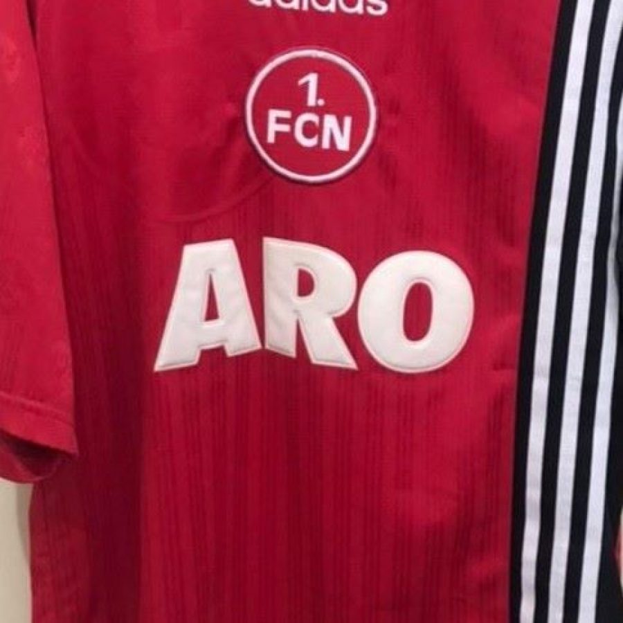 nurnberg home adidas 1997 1998 red black