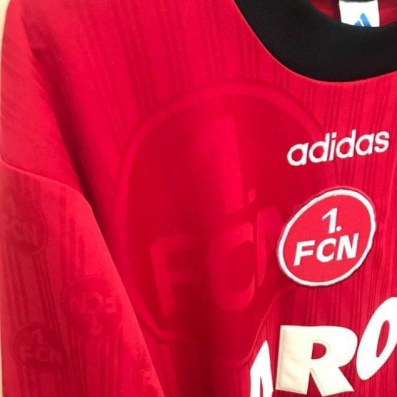 nurnberg home adidas 1997 1998 red black