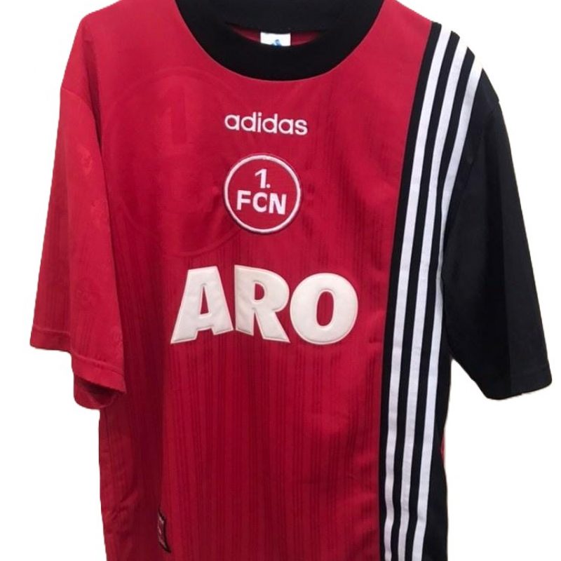 nurnberg home adidas 1997 1998 red black