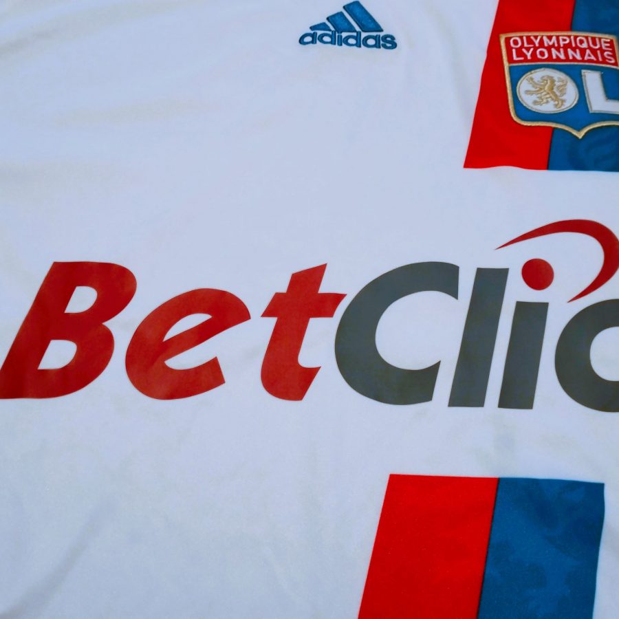 olympique lyonnais home kit adidas 2010 2011 betclic white